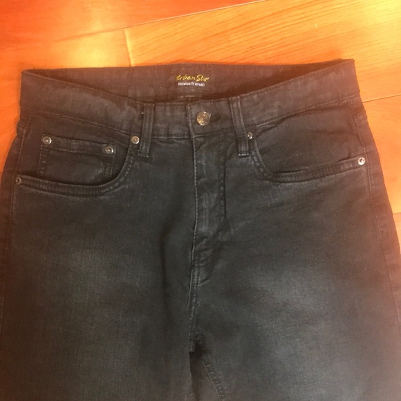 Black Straight Leg Faded Jeans - Picture 5 of 6